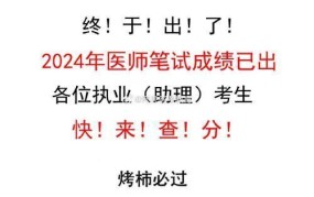 执业医师考试成绩查询，合格标准是多少？
