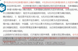 北京新增2例本土感染者，北京新增本土确诊病例详情