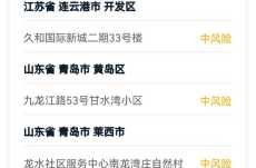 疫情中高风险地区最新名单地图（全国疫情中高风险地区名单）