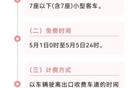 5月1日高速免费几天？具体政策是怎样的？