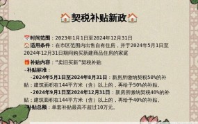 2024年契税新规定有哪些变化？