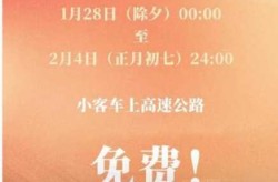 2020年春节高速免费时间（春节高速路免费的时间）