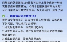 96110报警电话是什么用途？如何正确拨打？