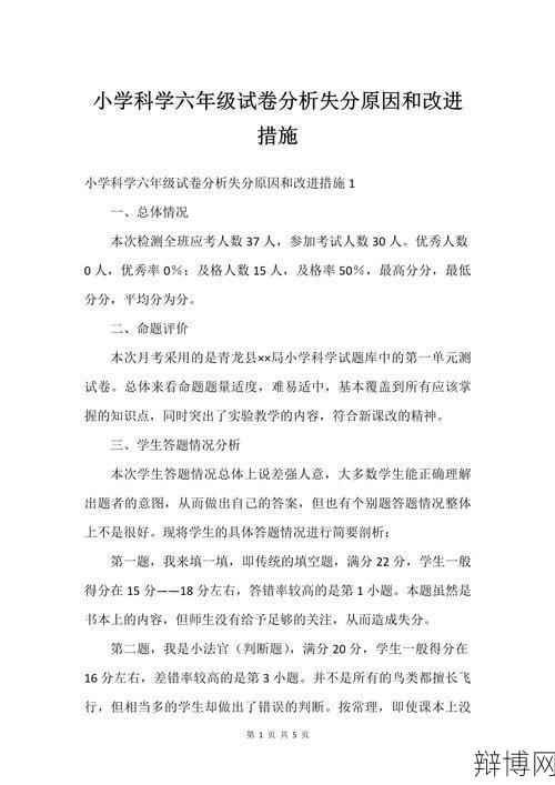 小学科学试卷分析应该关注哪些点?如何提高学生成绩?-辩博网 小学科学试卷分析应该关注哪些点?如何提高学生成绩?-辩博网