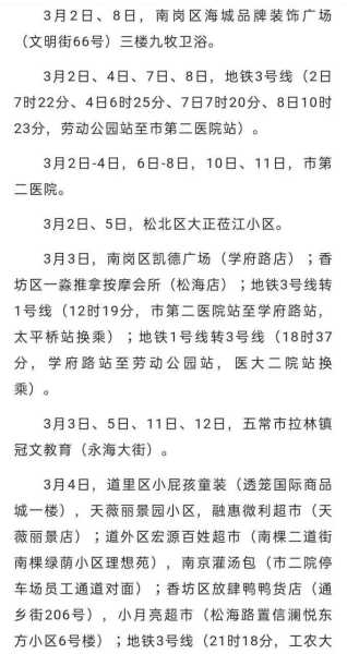 哈尔滨市新增63例本土阳性感染者活动轨迹(哈尔滨今天确诊病例轨迹)