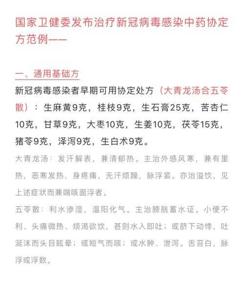 新冠吃药清单、预防药方是否靠谱(国家预防新冠中药药方)