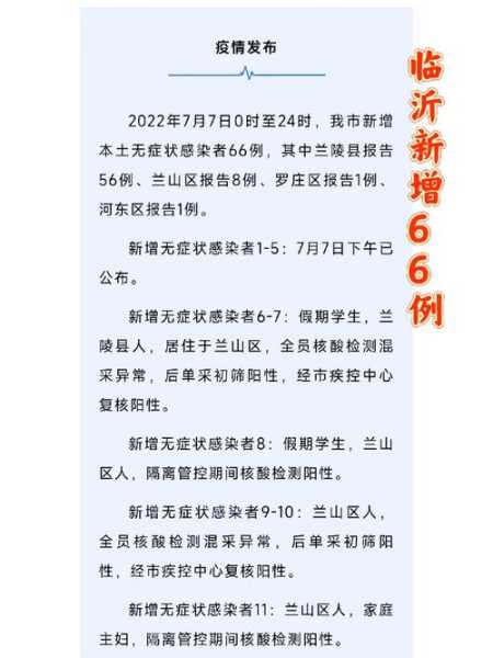 临沂兰山区最新疫情最新消息(临沂新增疫情最新情况)