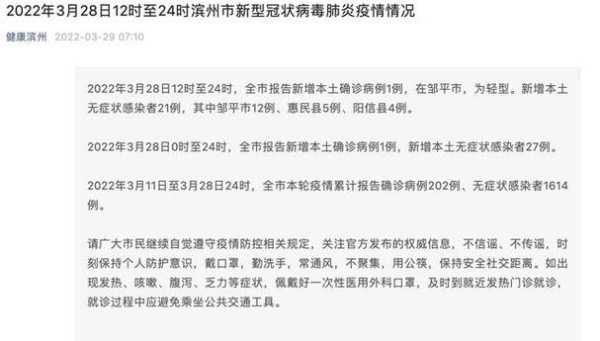 滨州疫情今天最新情况,山东滨州最新疫情爆发