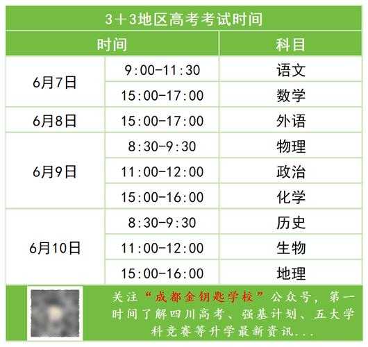 2015高考时间安排表，高考时间2015年时间表