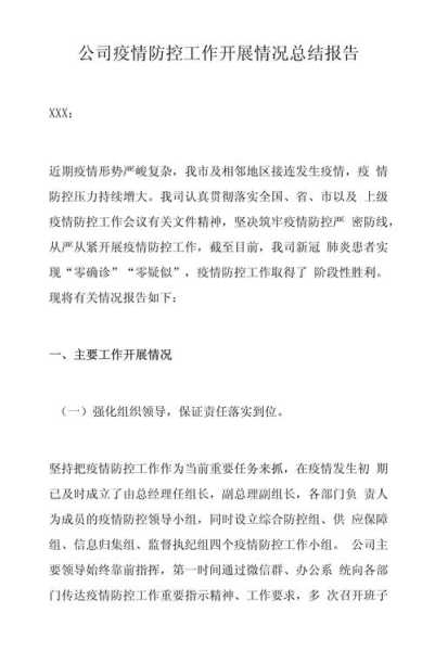 疫情防控工作总结开头,疫情防控工作总结