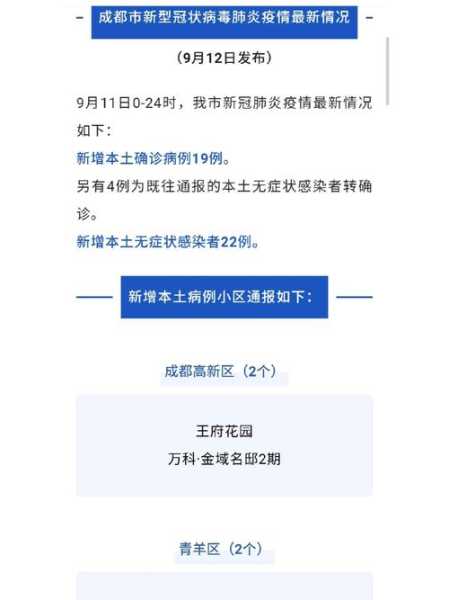 四川新增本土确诊54例,最新四川成都2新增确诊